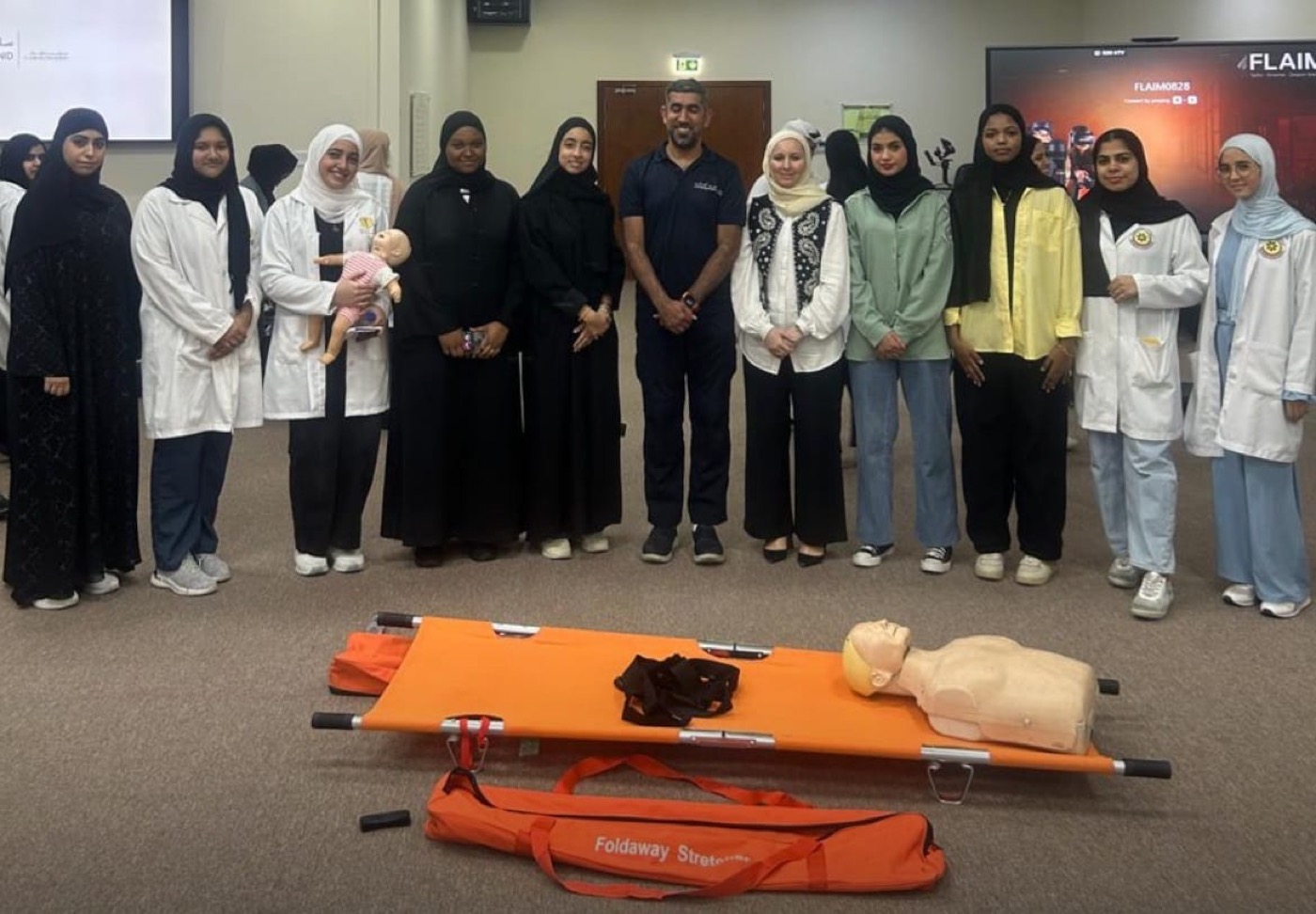 Nursing students in SANID emergency training
